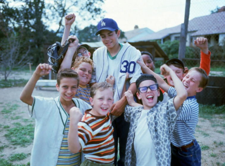 Brandon Quintin Adams, Victor DiMattia, Grant Gelt, Tom Guiry, Chauncey Leopardi, Shane Obedzinski, Patrick Renna, Mike Vitar, and Marty York in The Sandlot (1993)