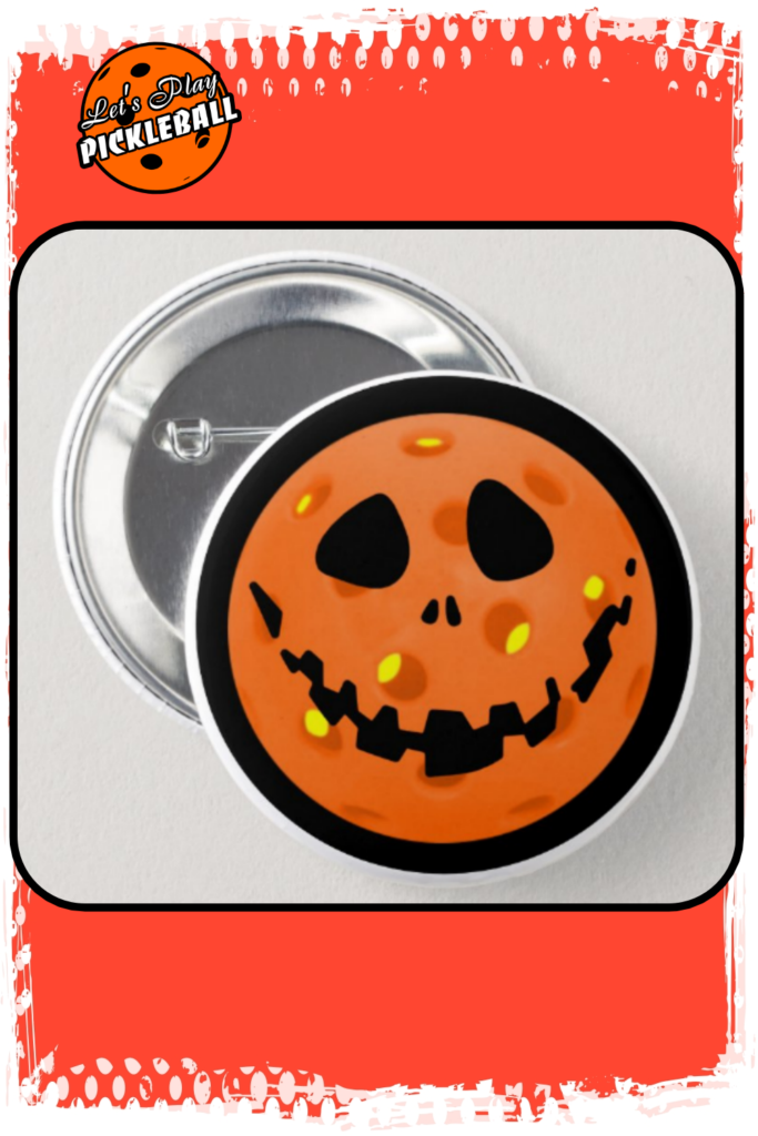 goofy pickleball jackolantern pin pin