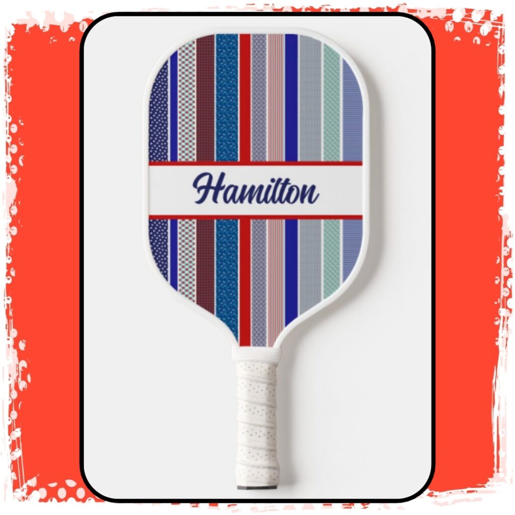 Pickleball Red White and Blue Personalized Pickleball Paddle insta