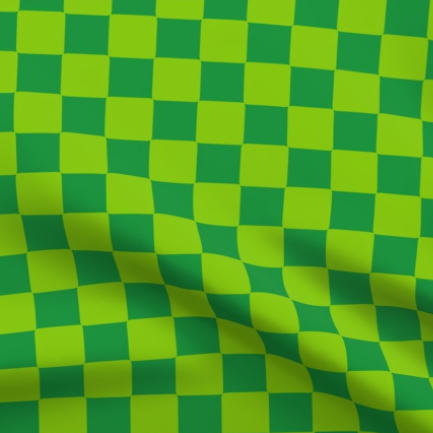 Lime Green Classic Checkerboard Pattern