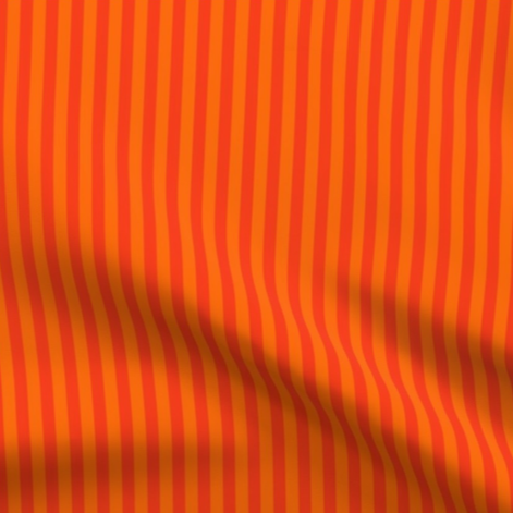 Orange on Orange Stripes Fabric