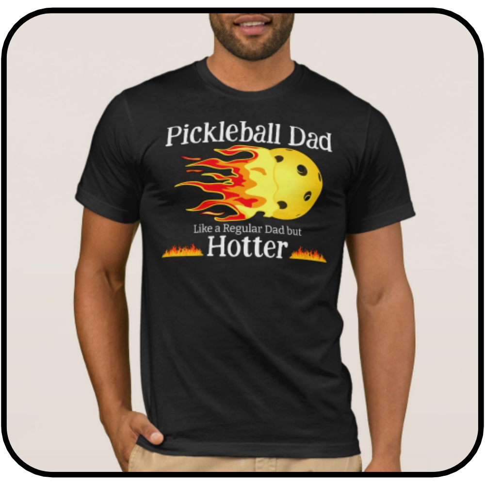 Pickleball Dad Like A Regular Dad But Hotter Dark T Shirt