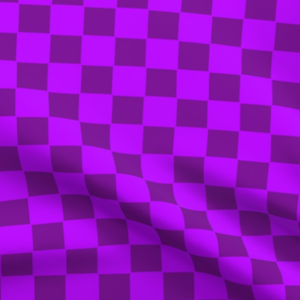 Purple Grape Jelly Classic Checkerboard Print