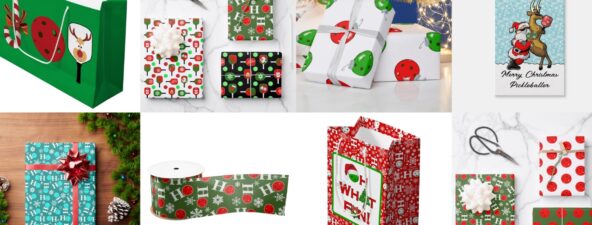 Pickleball Christmas Gift Wrap - Unwrap the Magic