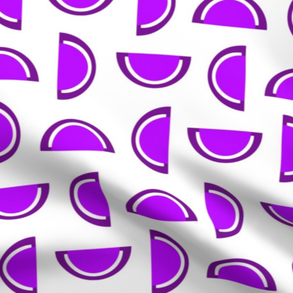 Grape Jelly Candy Fruit Slices on White Fabric