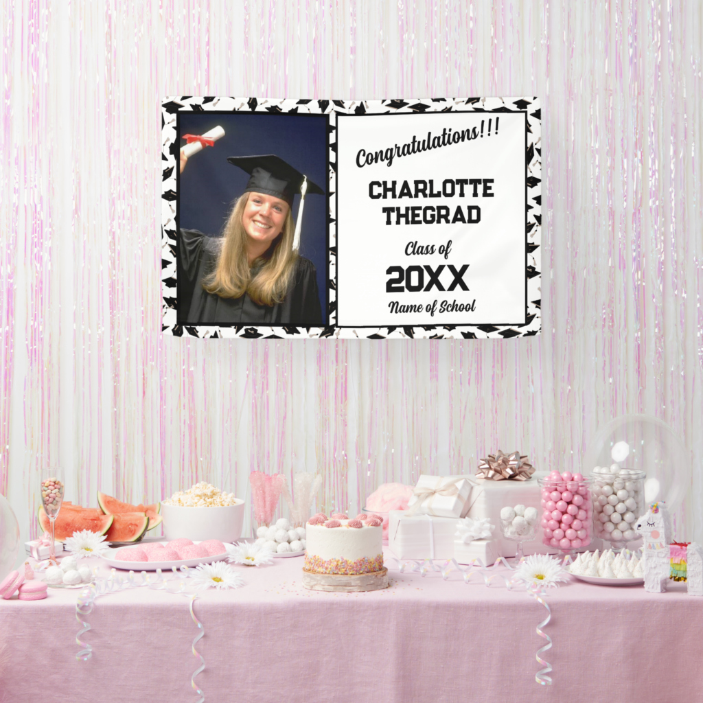 Zazzle Graduation Party Congratulations Personalized Banner (Party)