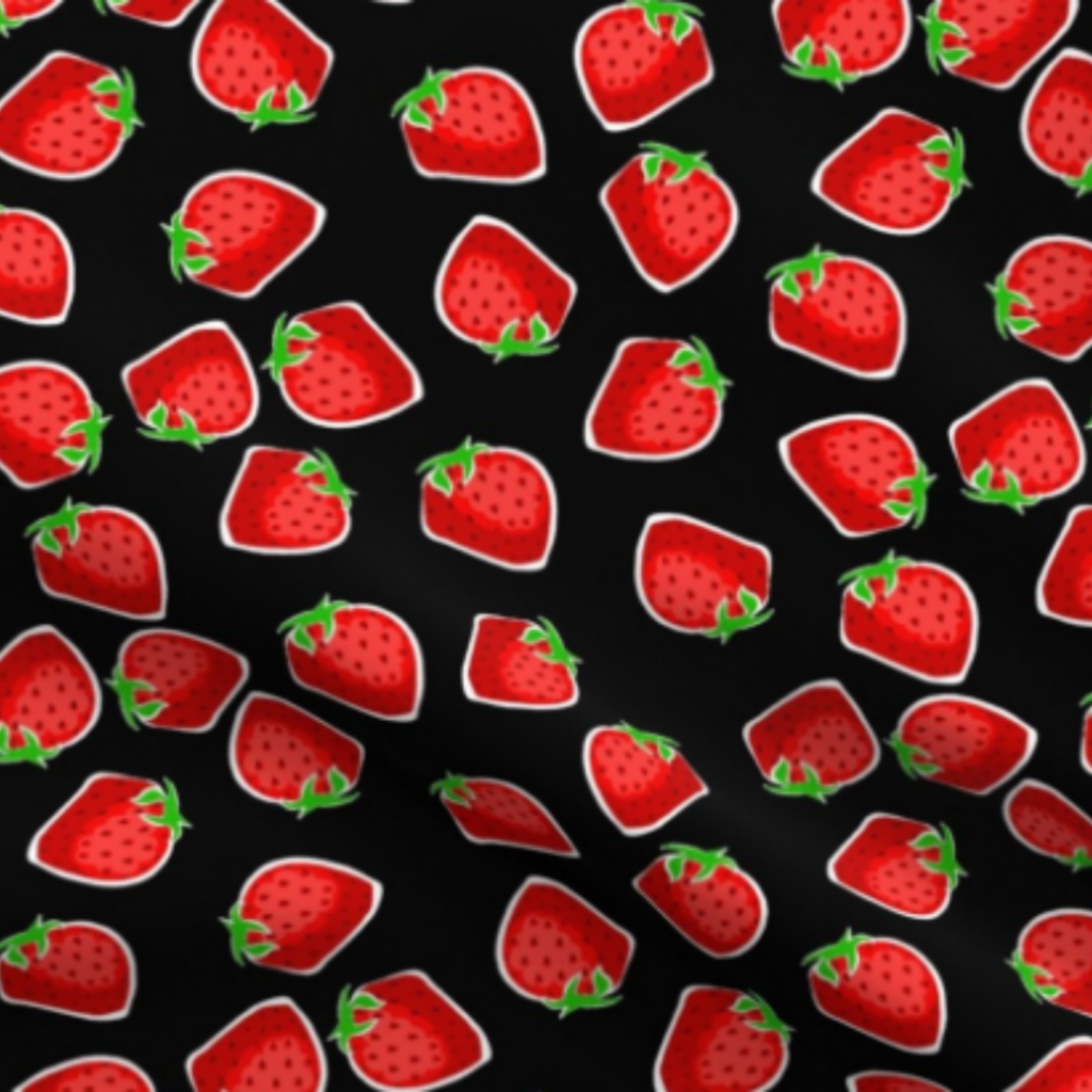 Strawberries on Black