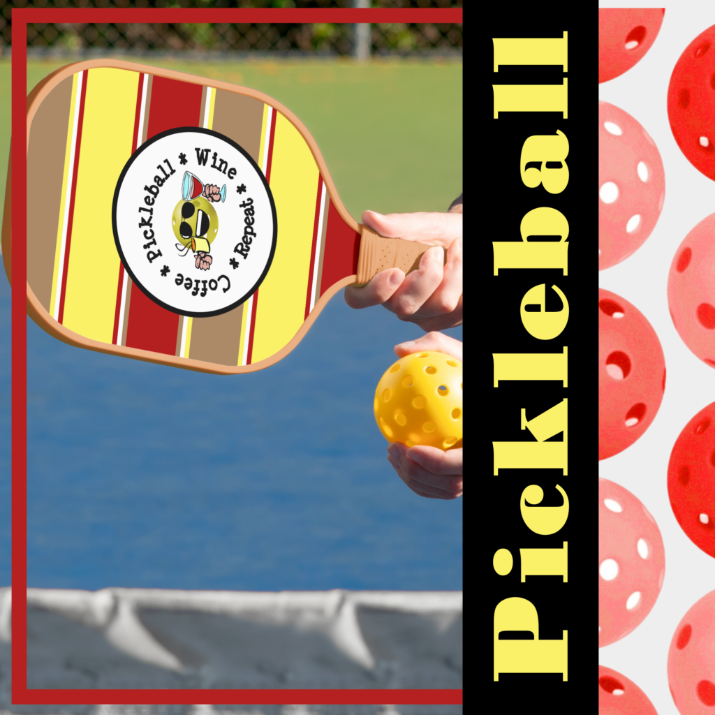 Zazzle Coffee, Pickleball, Wine, Repeat Pickleball Addict Pickleball Paddle (Insitu)x