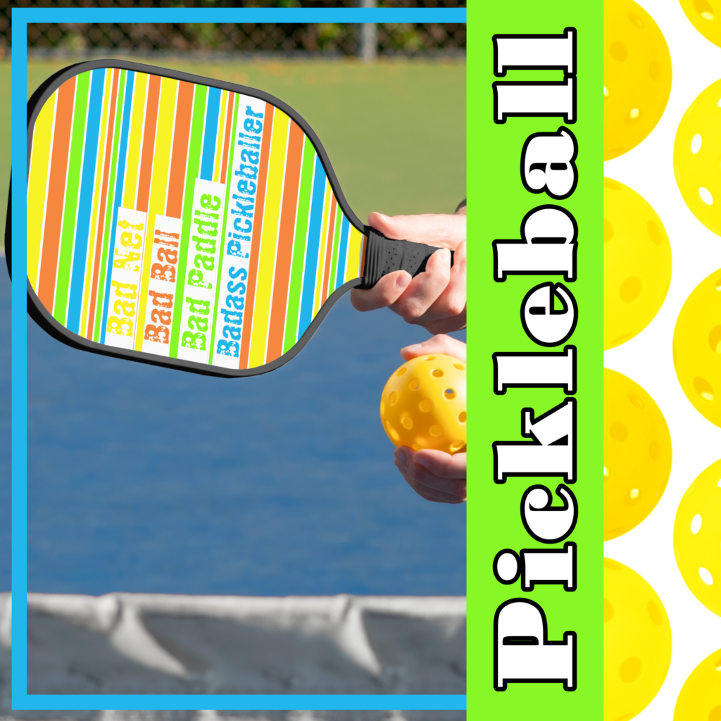 Zazzle Pickleball Bad Net, Bad Ball, Bad Paddle, Bad A Pickleball Paddle (Insitu) media