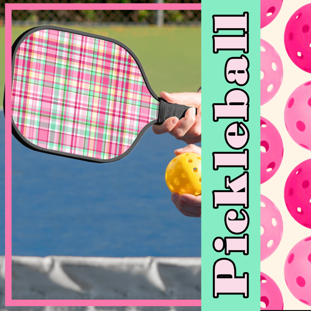 Zazzle Pink Lady Slipper Wildflower Inspired Pink, Green Pickleball Paddle (Insitu) media