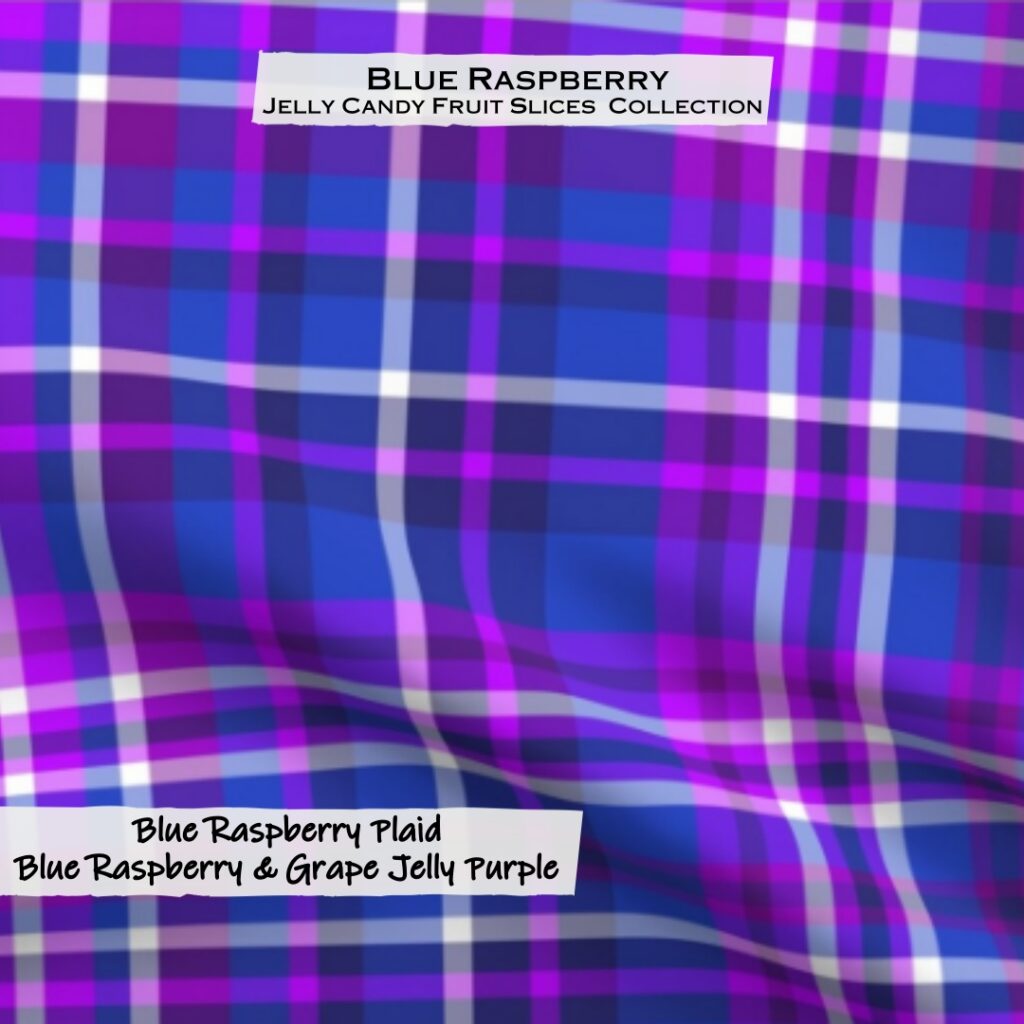 Blue Raspberry Plaid Blue Raspberry & Grape Jelly Purple