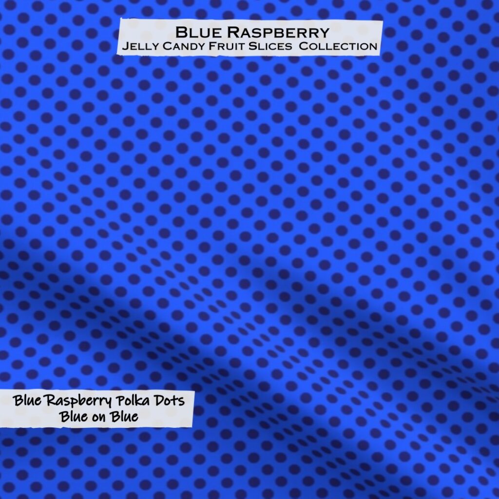 Blue Raspberry Polka Dots Blue on Blue