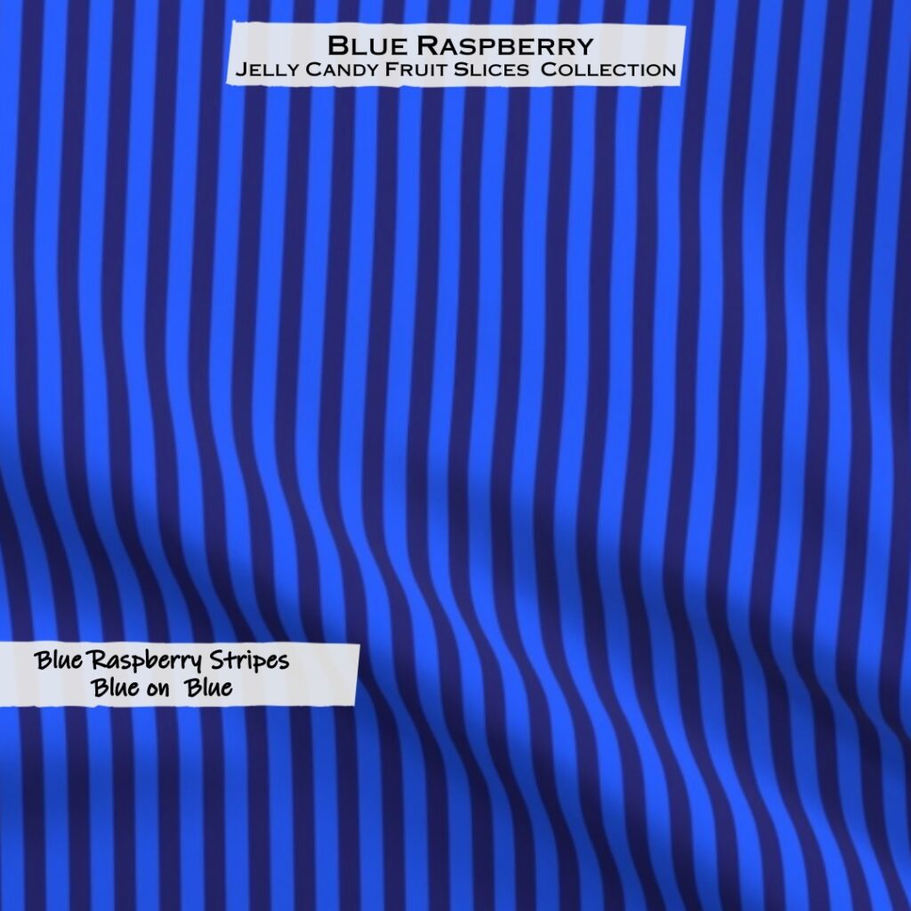 Blue Raspberry Stripes blue on blue