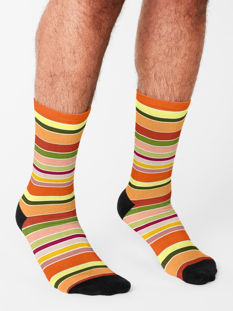 Pico de Gallo taco tuesday striped socks on RedBubble